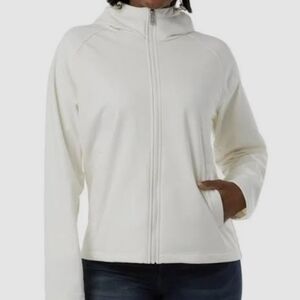 NWT 32 Degrees Heat Women's Full-Zip Hooded Jacket - White - Size M - L.A. Find!